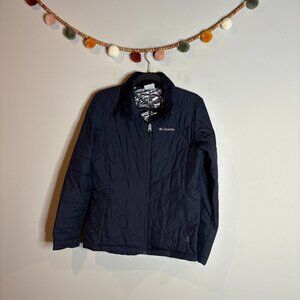 Columbia navy blue Omni Heat winter coat